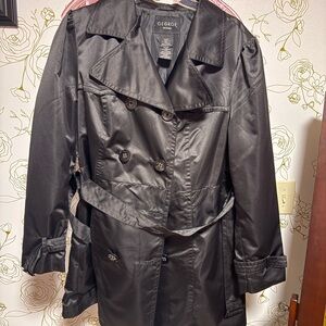 George Women's Elegant Black Trench Coat